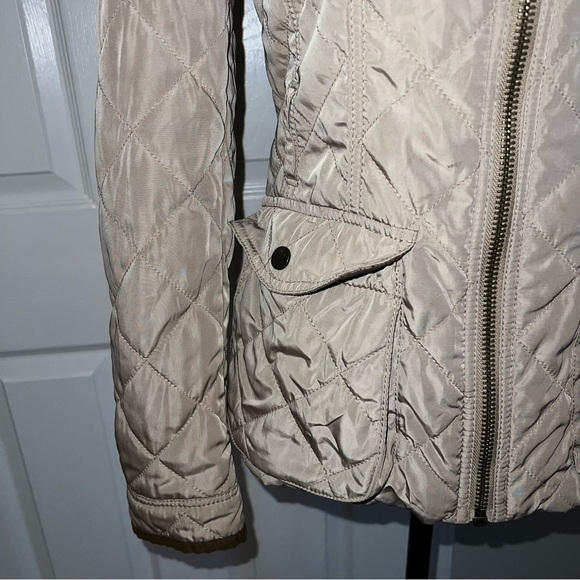 Zara quilted riding coat tan size S (outerwear, gorpcore, equestrian) - Picture 8 of 11